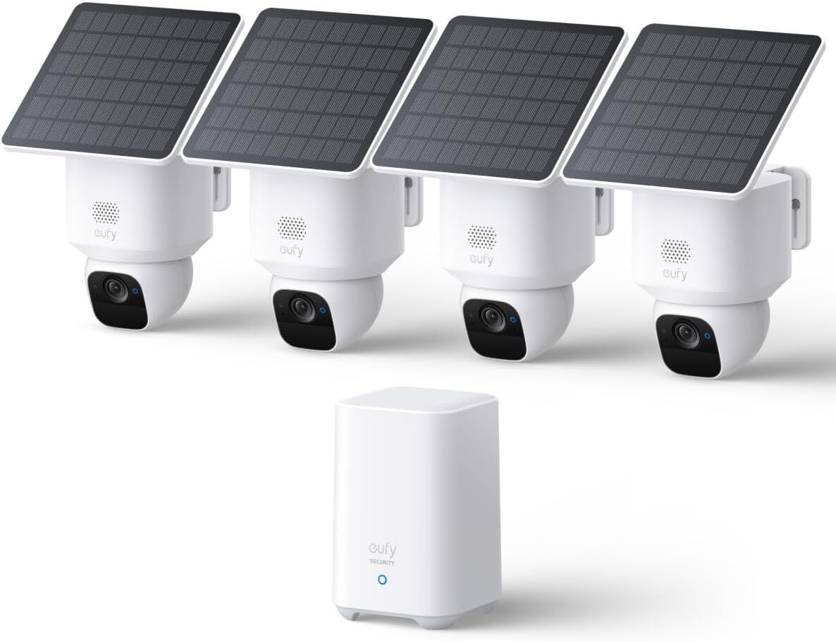 eufy Security SoloCam E30, 4-Cam Pack Kit