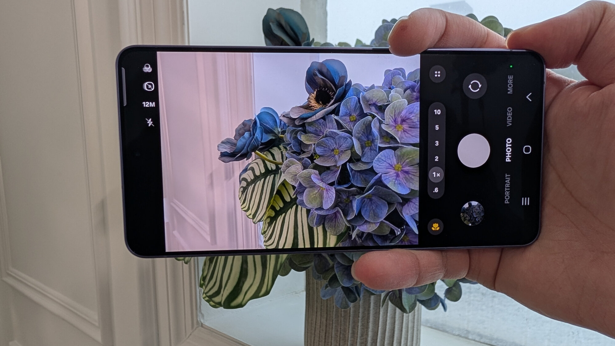 A photo of the camera app on the Samsung Galaxy S26 Ultra.