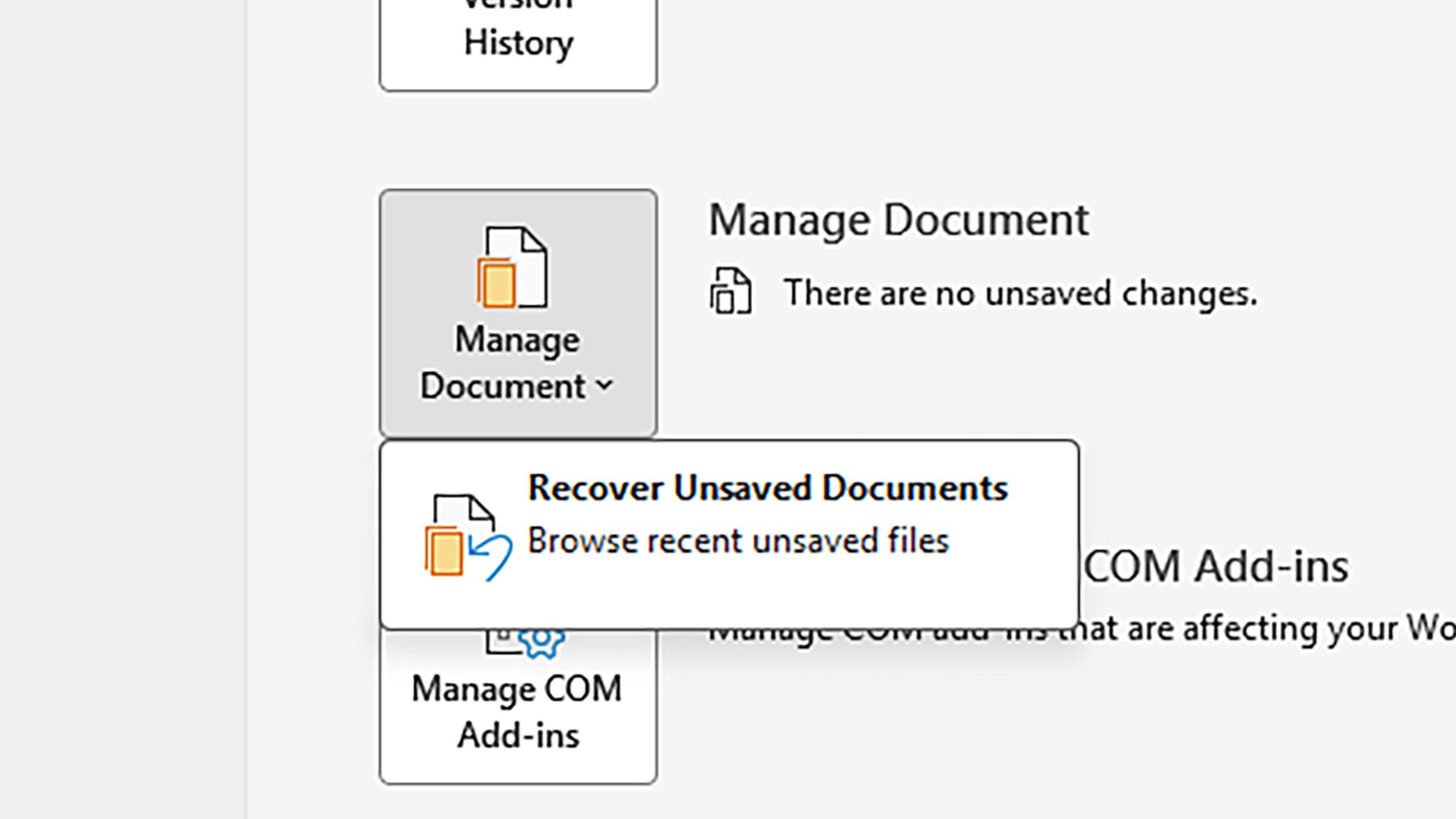 Word recovery