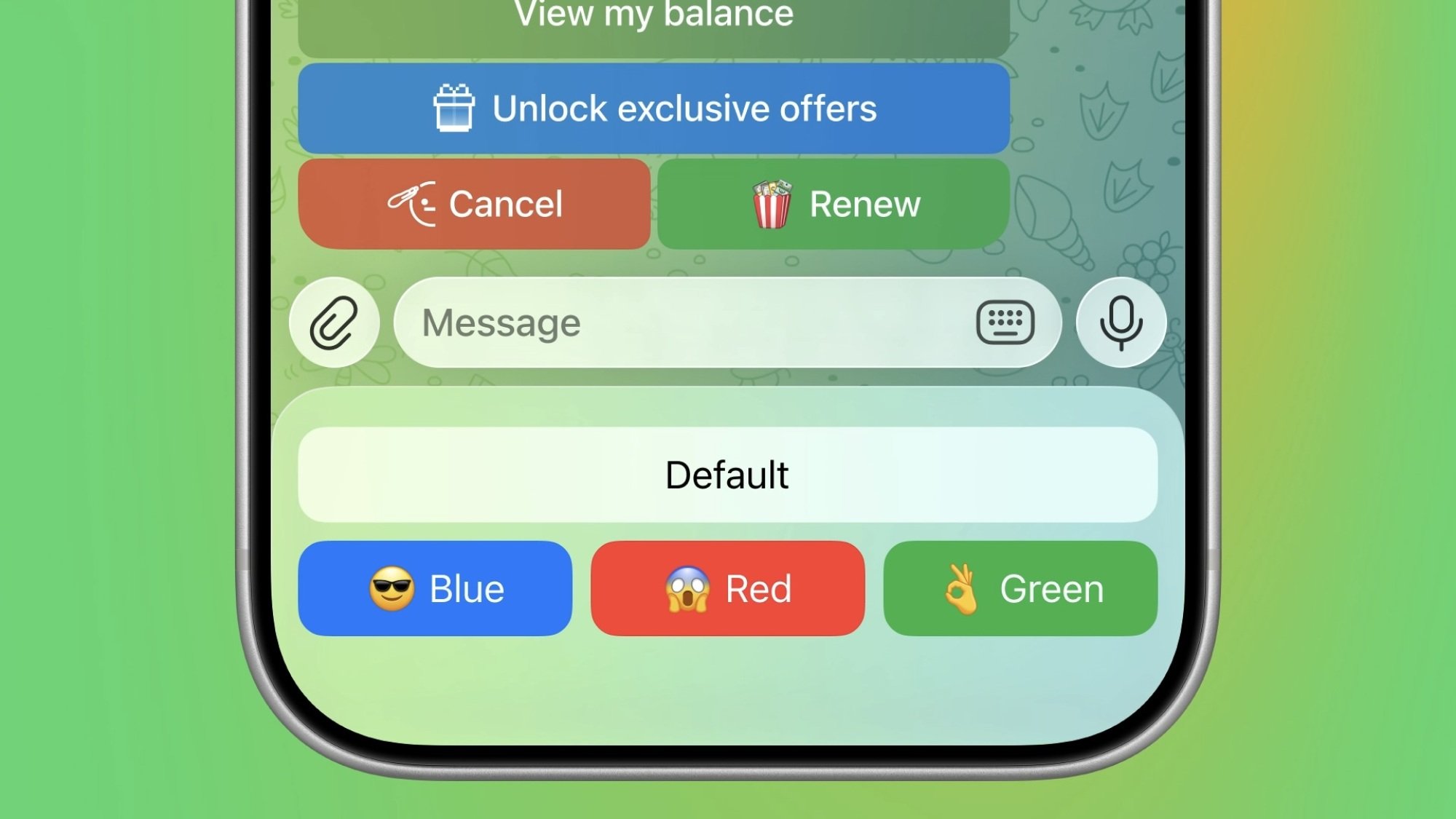 telegram bot buttons
