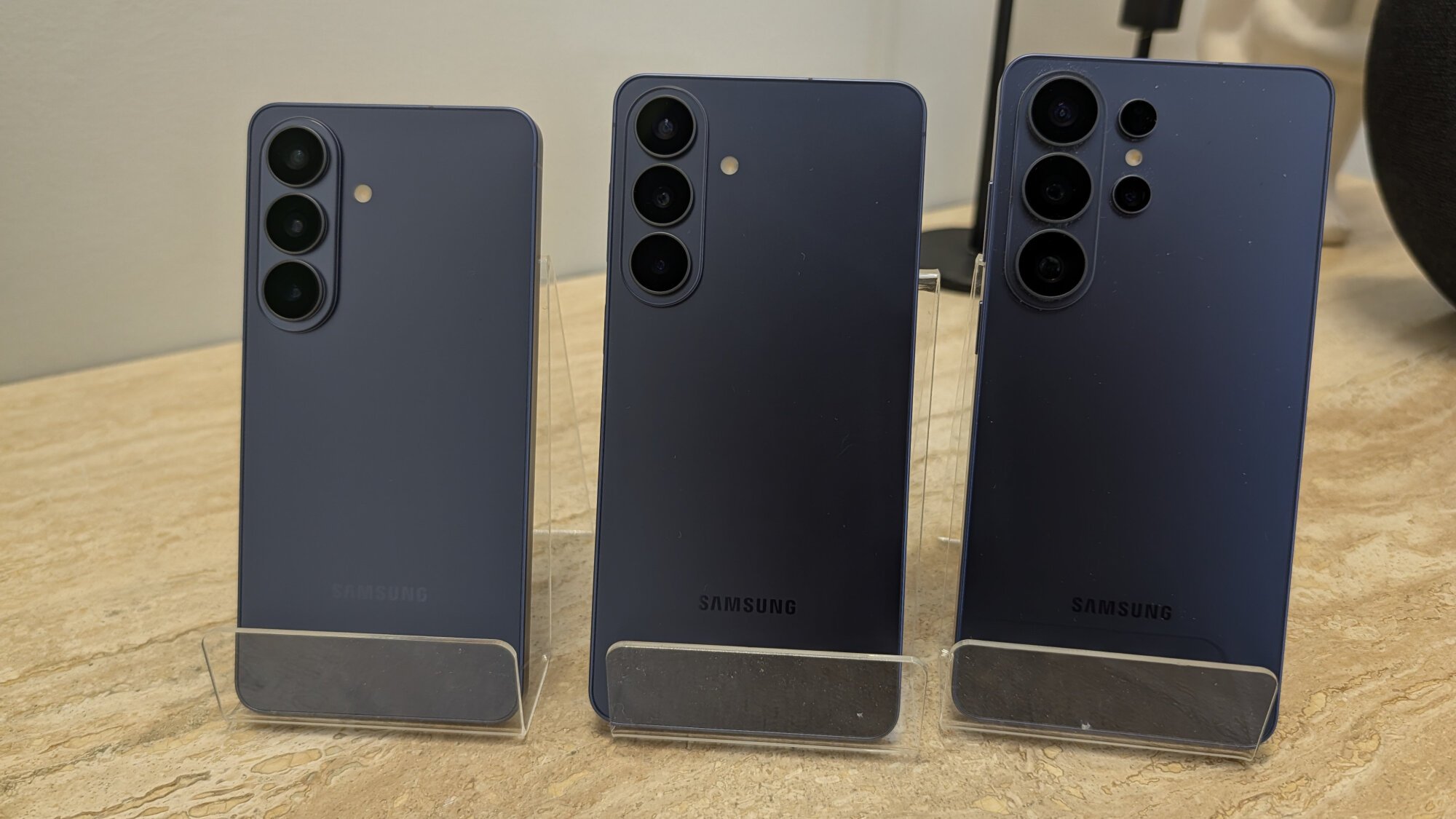 The newly announced Samsung Galaxy S26 series.