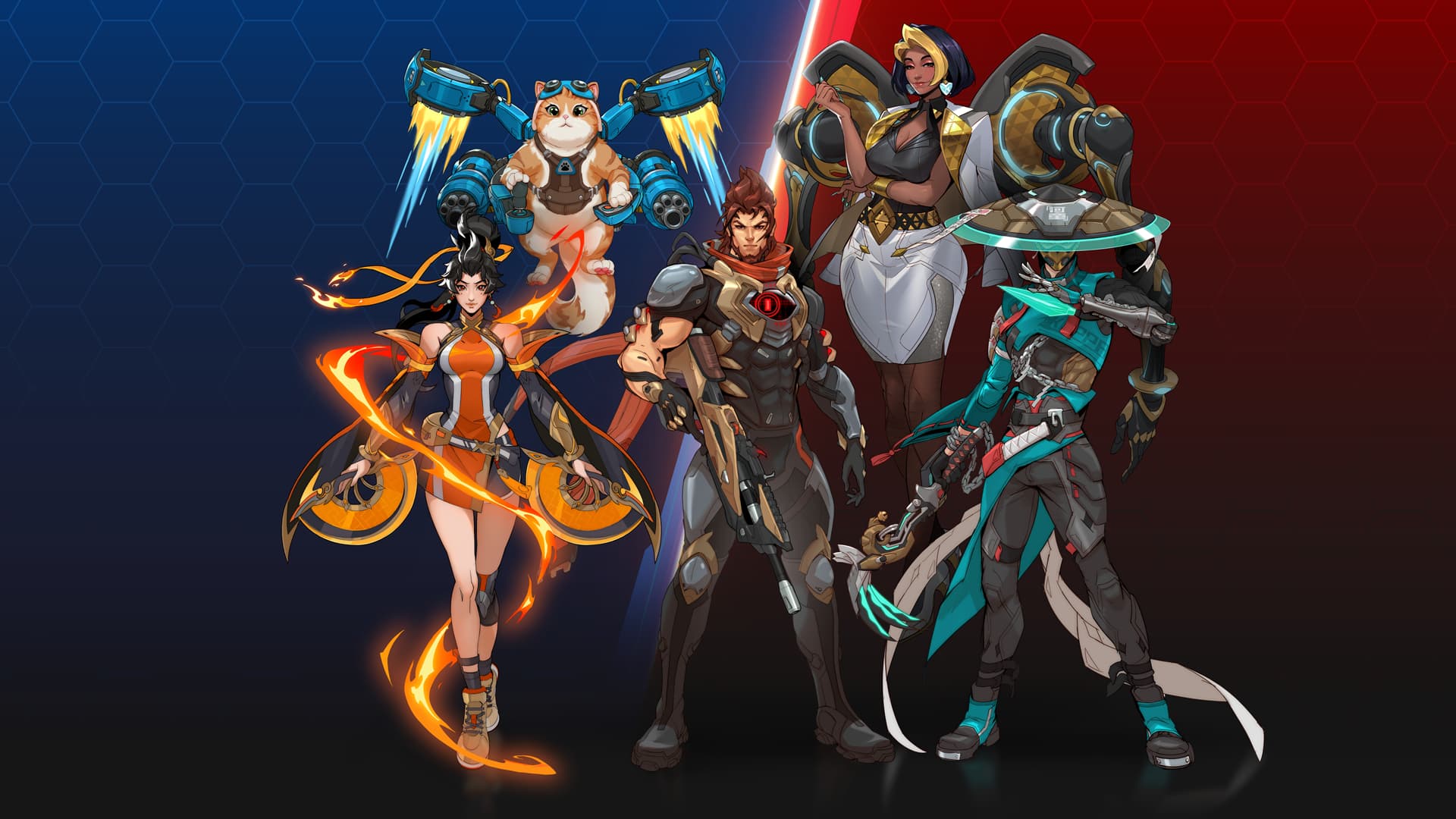 The five new heroes in Overwatch