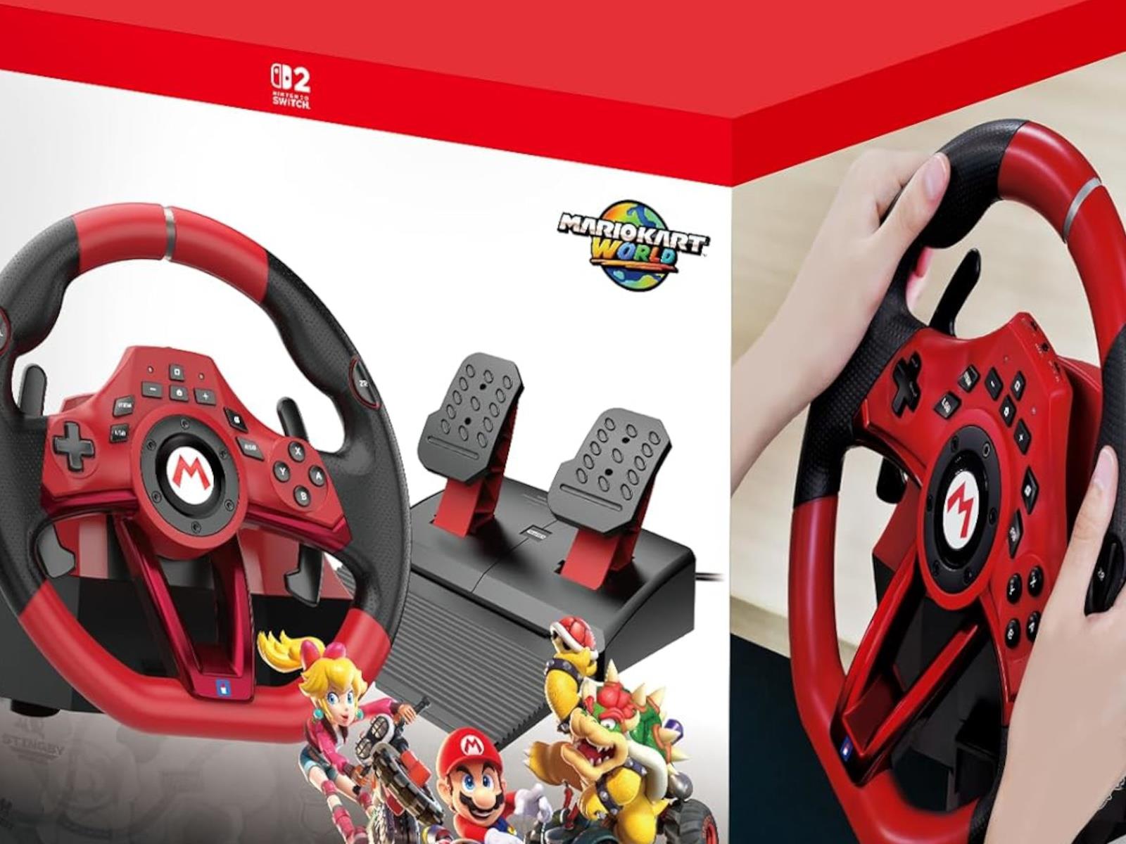 Mario Kart World Gets Official Deluxe And Mini Racing Wheels For Switch 2