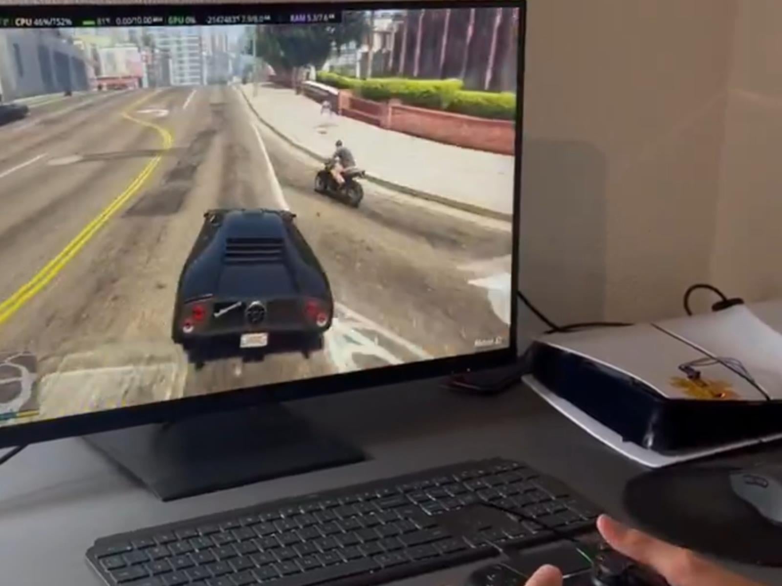 PlayStation 5 Modded Into A Linux Gaming PC Runs Ray-Traced GTA 5 Smooth As Silk