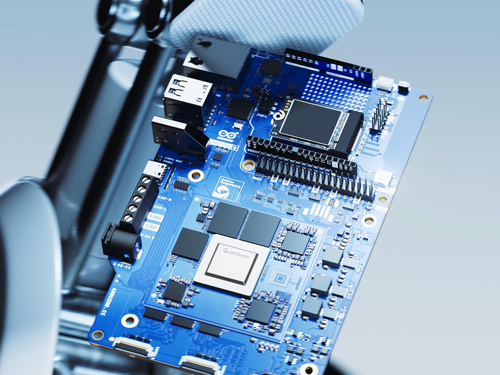 Dual-Brain Arduino Ventuno Q Debuts With Qualcomm Dragonwing For AI Robotics