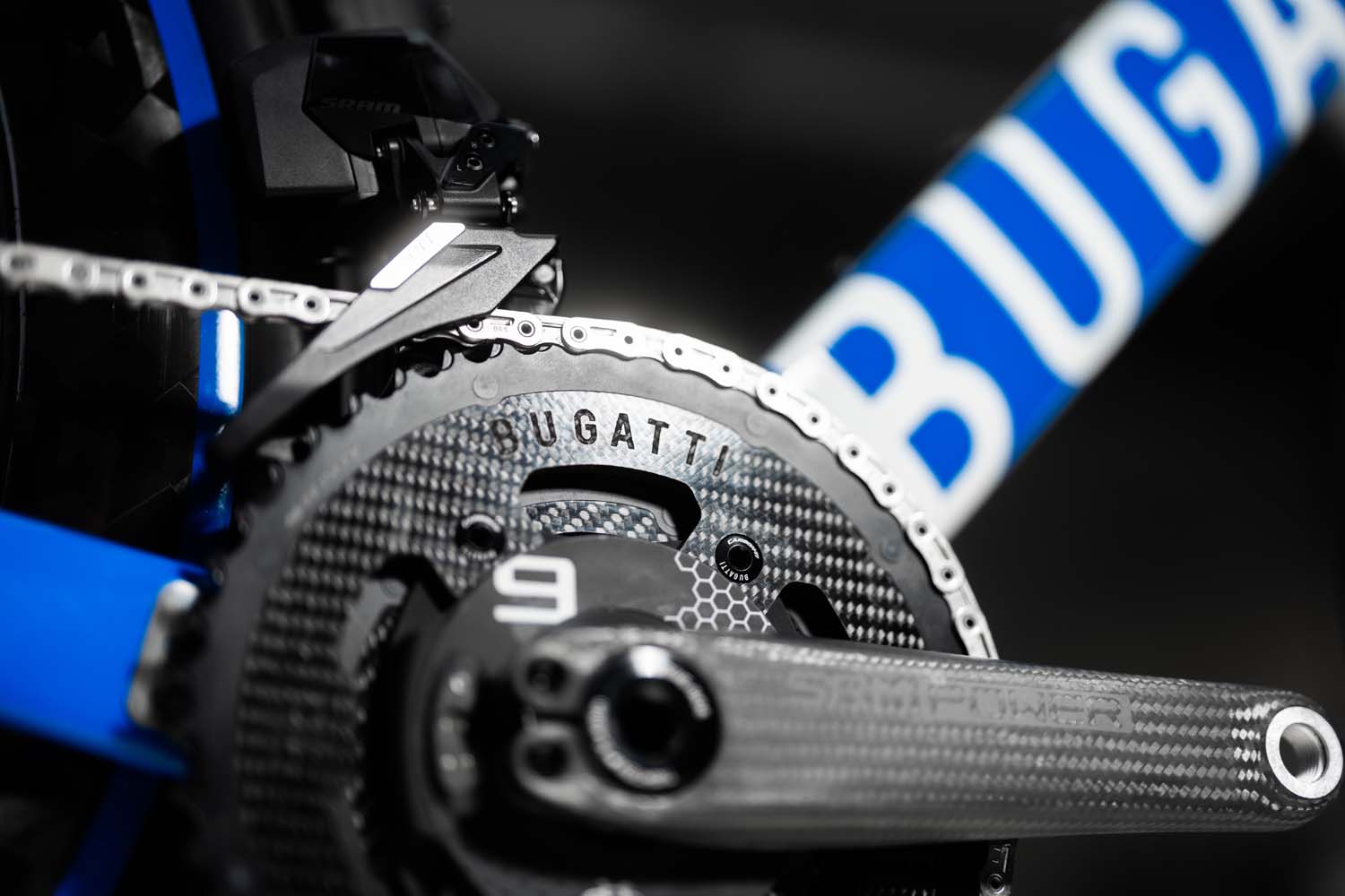 Bugatti Factor One carbon chainring.