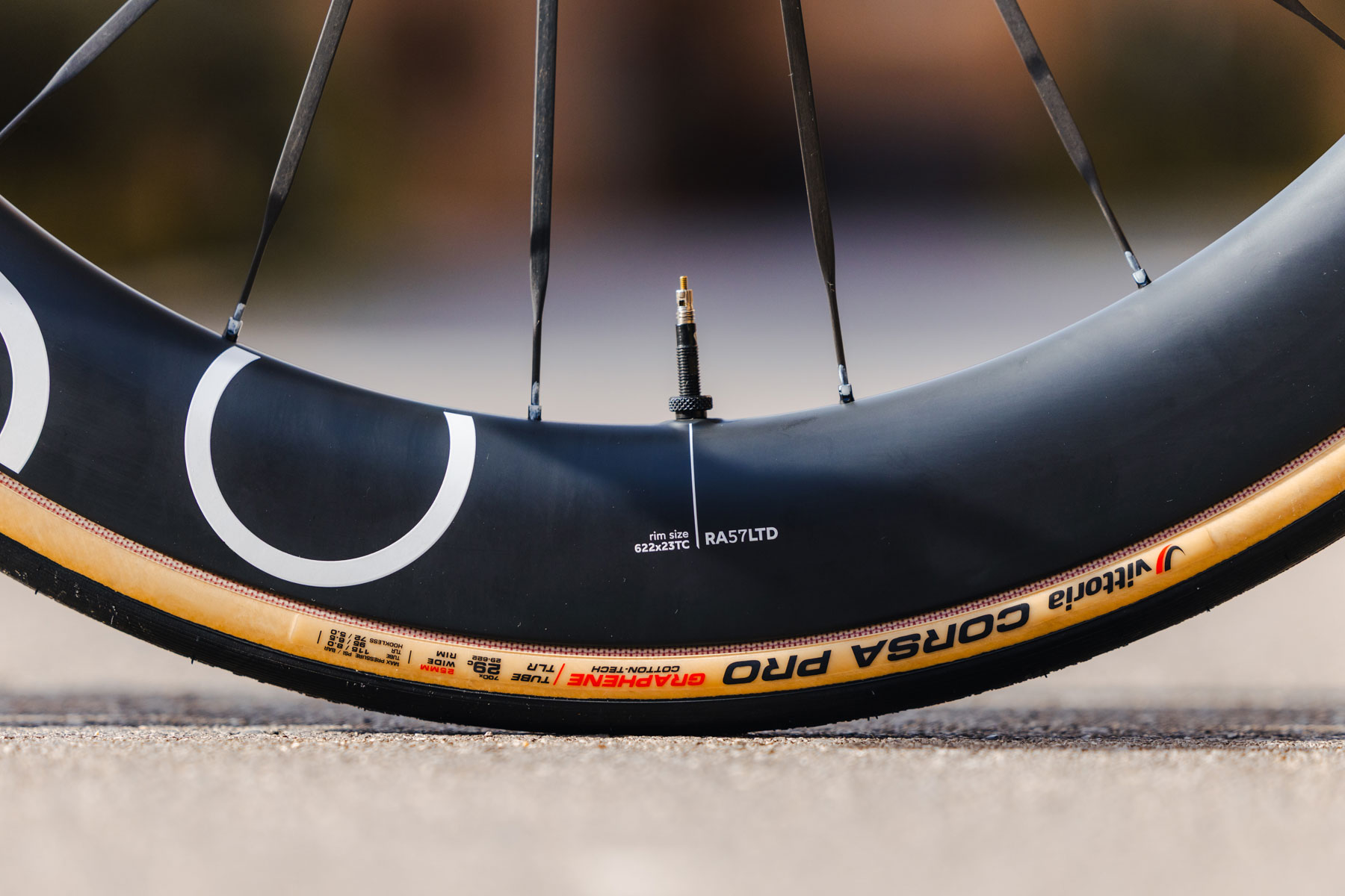 Oquo rim with Vittoria tyre fitted