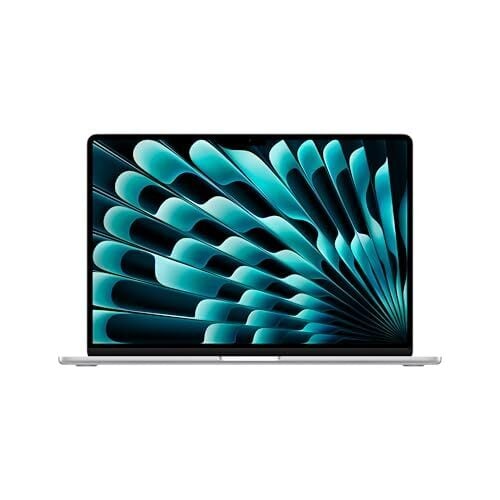 Apple 2025 MacBook Air 15-inch Laptop with M4 chip: Built for Apple Intelligence, 15.3-inch Liquid Retina Display, 16GB Unified Memory, 512GB SSD Storage, 12MP Center Stage Camera, Touch ID; Silver