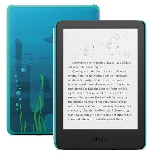 Amazon Kindle Kids 16GB 6" eReader with Cover (Ocean Explorer)