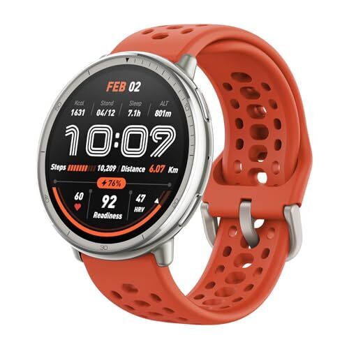 Amazfit Active 2 Sport Smart Watch Fitness Tracker for Android and iPhone, 44mm, 10 Day Battery, Water Resistant, GPS Maps, Sleep Monitor, 160+ Workout Modes, 400 Face Styles, Silicone Strap, Free App