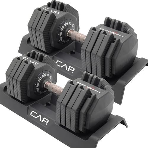 CAP Barbell Adjustabell 12.5-55lb Adjustable Dumbbell (Pair)