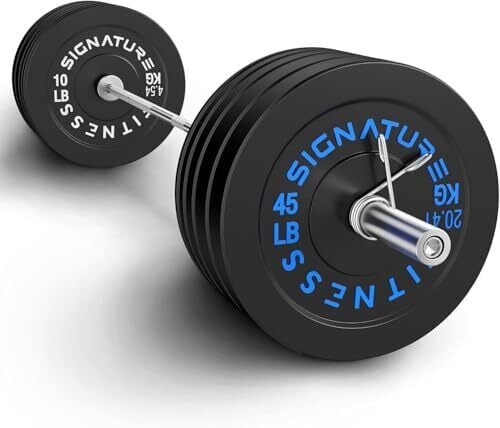 Fitvids Olympic Bumper Weight Plates 260 LB Set