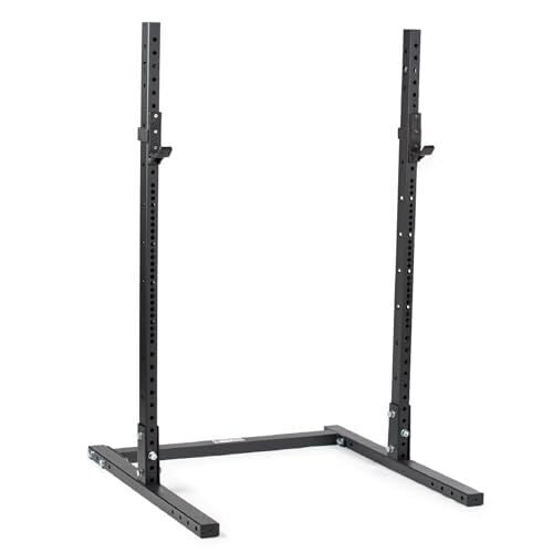 Titan Fitness T-3 Series 73.5" Squat Stand, 1,000 LB Capacity, Short Squat Rack for Home Gym, Space Saving Power Rack with Westside Hole Spacing, J-Hooks