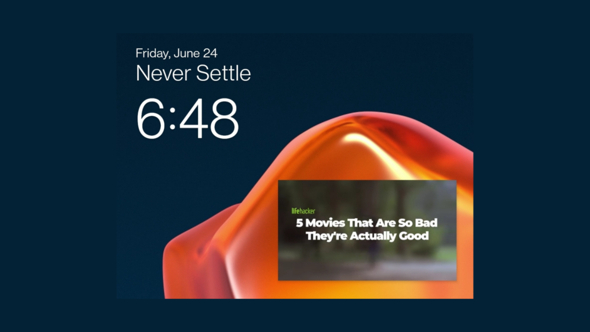 Picture in Picture video playing using Chrome on Android.
