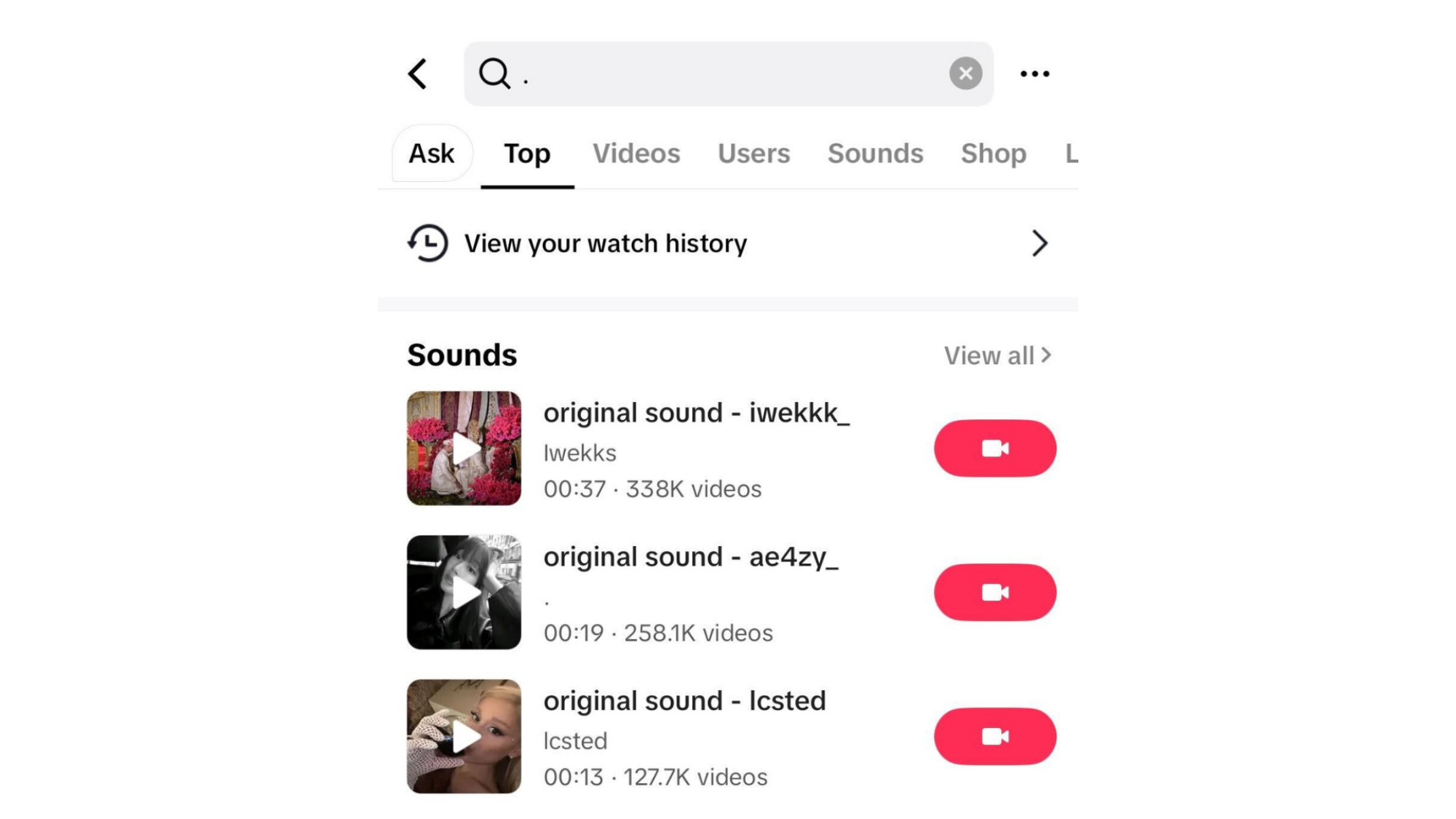 How to view your TikTok watch history.
