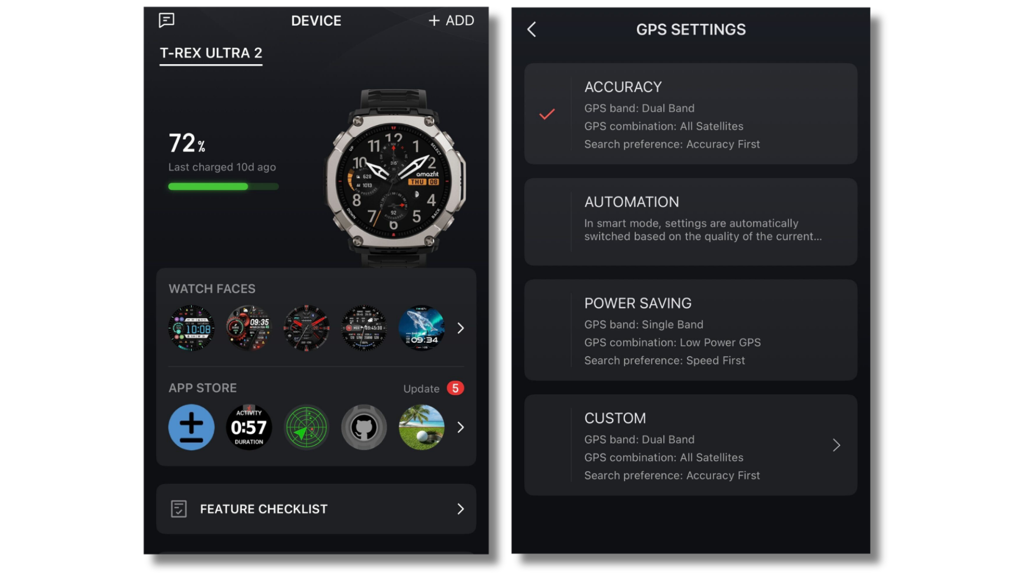 Amazfit T-Rex Ultra 2 battery life.