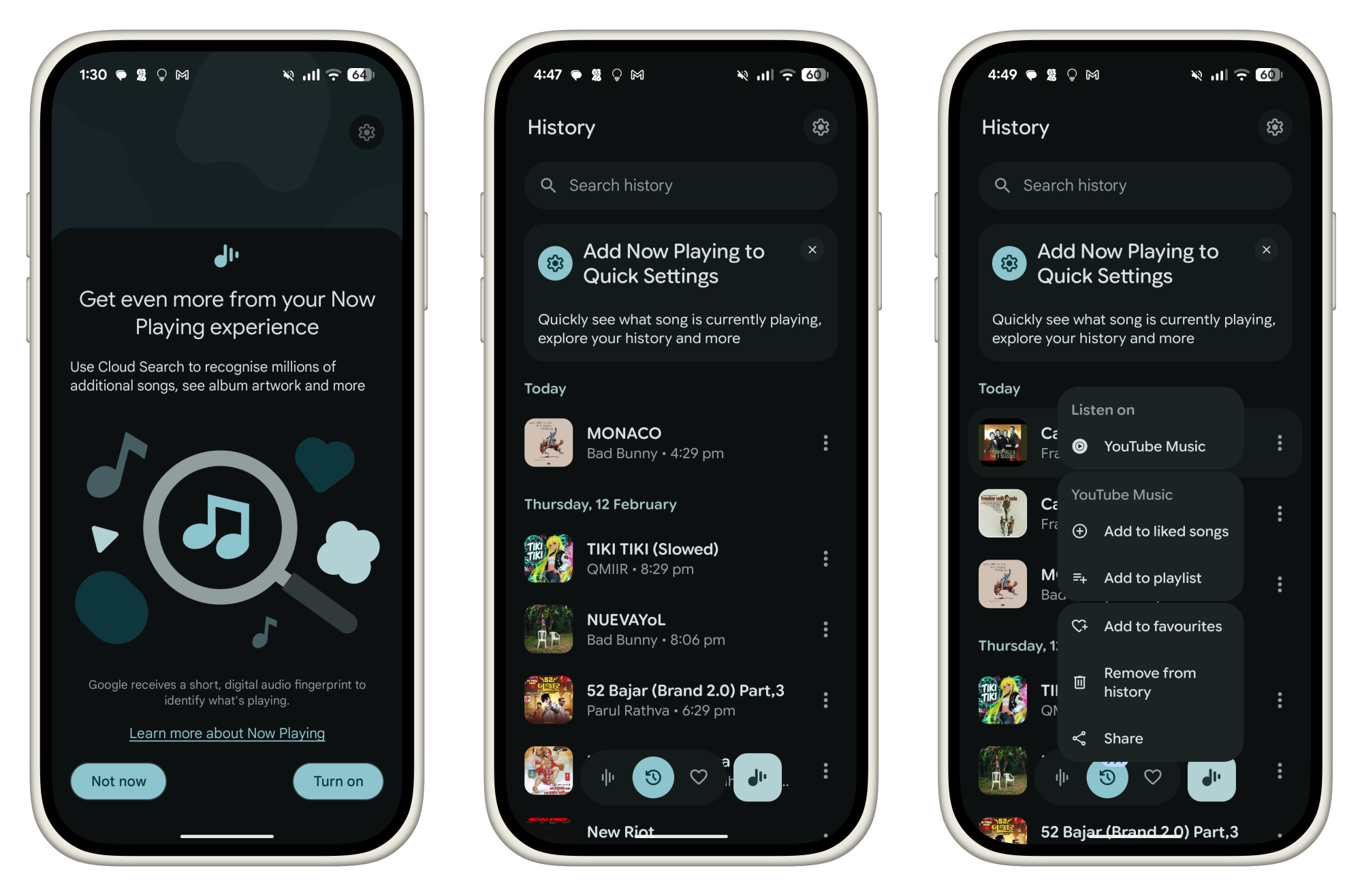 Now Playing app for Android