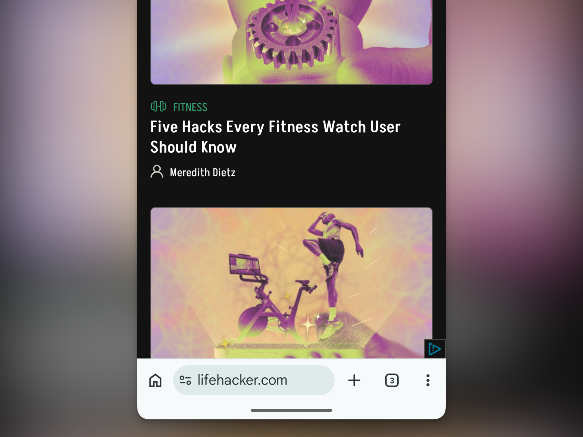 Move address bar to the bottom of the screen.