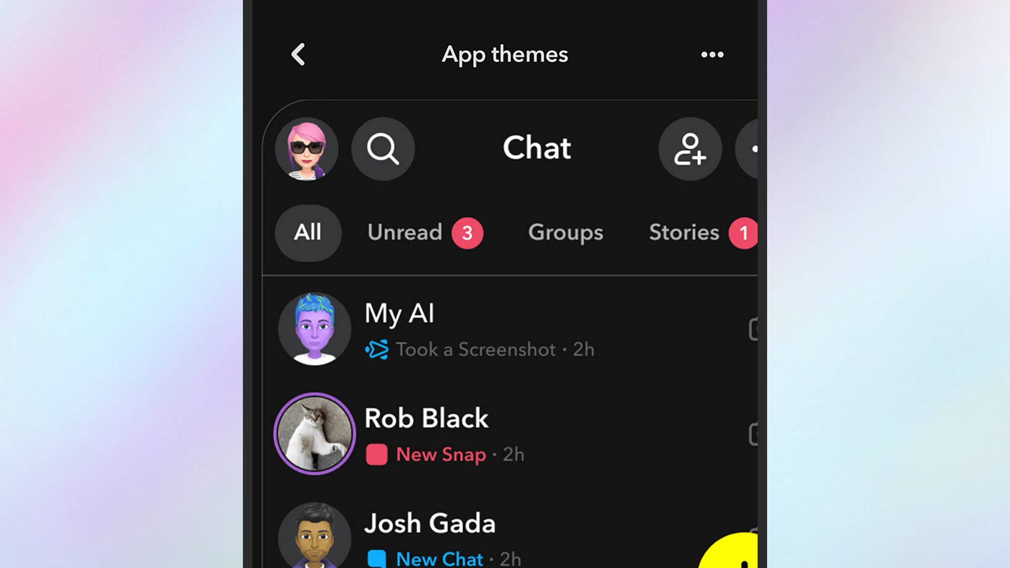 Snapchat themes