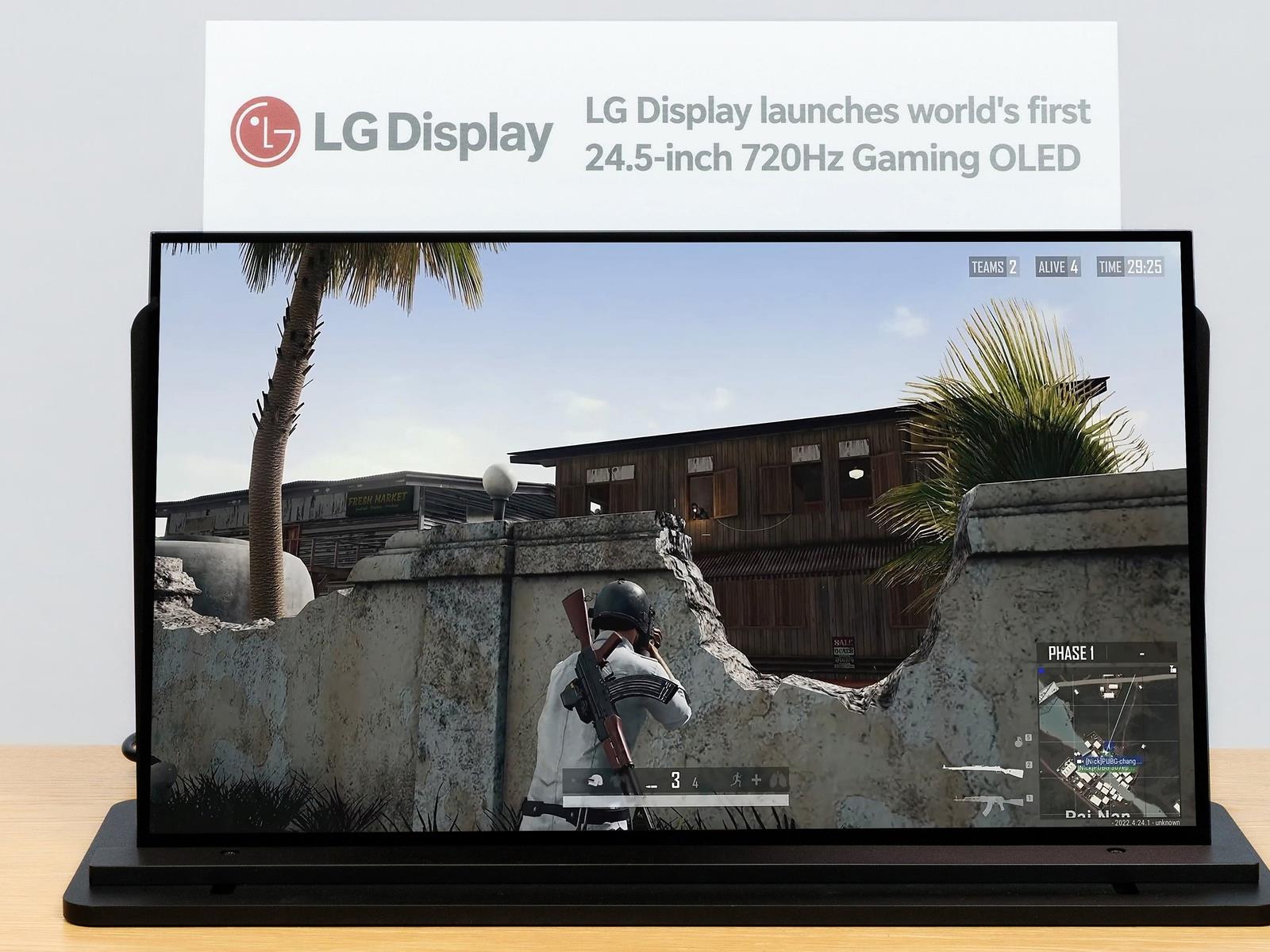 LG Unveils First 720Hz OLED Panel And ASUS ROG Is First In Line