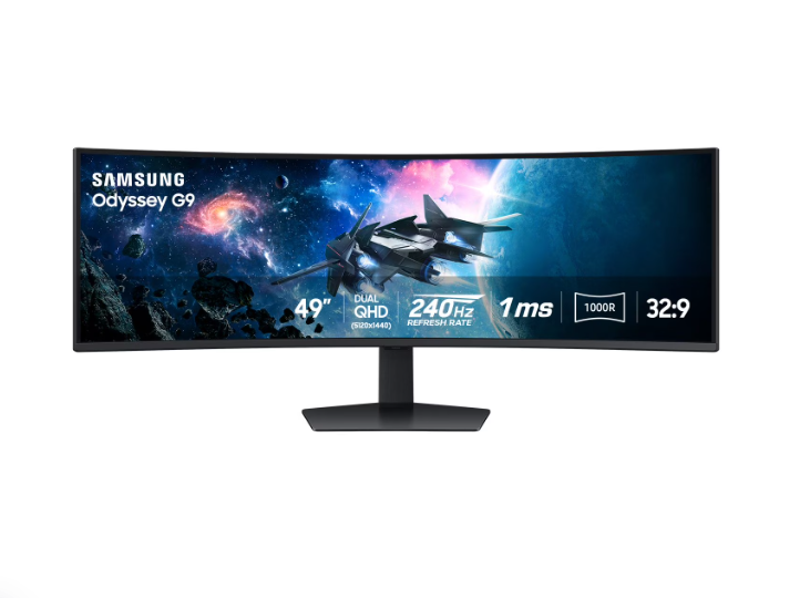 Samsung 49" Curved LED Dual QHD Display, 240Hz 1ms, Gaming Monitor