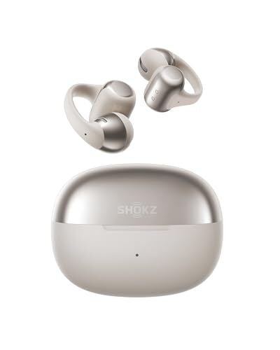 SHOKZ OpenDots ONE-Open-Ear Headphones, Clip-On Earbuds-Wireless Bluetooth Earbuds with Microphone-Secure, Lightweight, Comfort-Premium Dolby Audio-Water Resistant-Fast Charging-Up to 40 hrs Playtime
